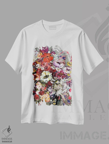 تیشرت سفید طرح دار اعلی حضرت تو، دکور معاصر اثر اوکسانا پترووا | فروشگاه ایماژ