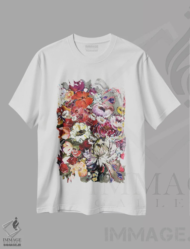 تیشرت سفید طرح دار اعلی حضرت تو، دکور معاصر اثر اوکسانا پترووا | فروشگاه ایماژ