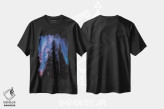 تیشرت مشکی طرح دار زیر ستارگان ۲، دکور معاصر اثر اولنا آرت | فروشگاه ایماژ