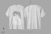 تیشرت سفید طرح دار آثار اولنا آرت - immage.ir