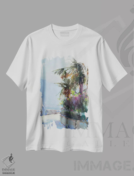 تیشرت سفید طرح دار پاییز در مونته نگرو، دکور معاصر اثر اولا لپتیوا | immage.ir