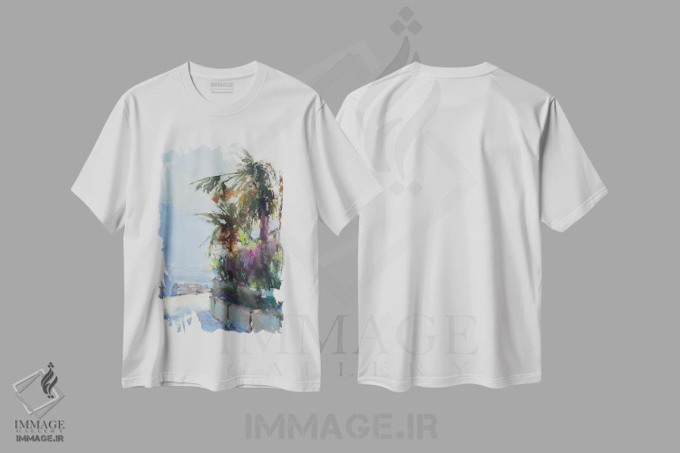 تیشرت سفید طرح دار پاییز در مونته نگرو، دکور معاصر اثر اولا لپتیوا | immage.ir
