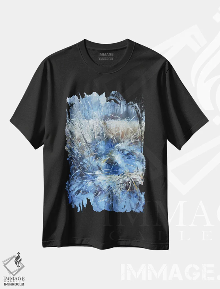 تیشرت مشکی طرح دار آخرین روز ژانویه، مدیوم اثر اولا لپتیوا | فروشگاه ایماژ
