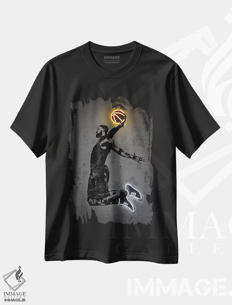تیشرت مشکی طرح دار دکتر دره، هنر آمریکایی آفریقایی تبار اثر اکتاویان میلو | فروشگاه ایماژ