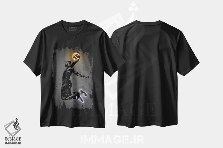 تیشرت مشکی طرح دار دکتر دره، هنر آمریکایی آفریقایی تبار اثر اکتاویان میلو | فروشگاه ایماژ