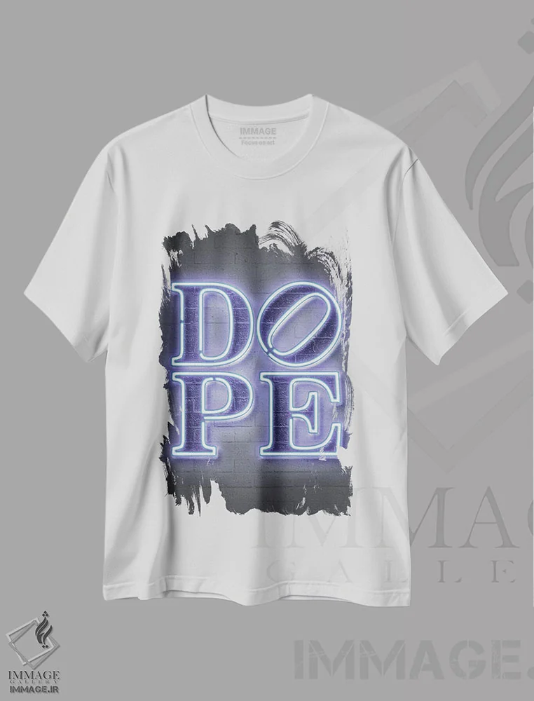 تیشرت سفید طرح دار باحال، دکوراسیون جایگزین اثر اکتاویان میلو | فروشگاه ایماژ