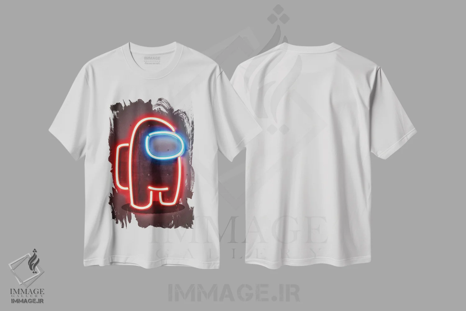 تیشرت سفید طرح دار جویس وُرلْد، هنر دیجیتال اثر اکتاویان میلو | immage.ir