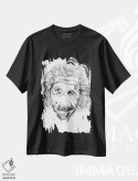 تیشرت مشکی طرح دار آلبرت اینشتین، هنر دیجیتال اثر اکتاویان میلو | فروشگاه ایماژ