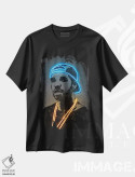 تیشرت مشکی طرح دار دریک، هنر دیجیتال اثر اکتاویان میلو | فروشگاه ایماژ