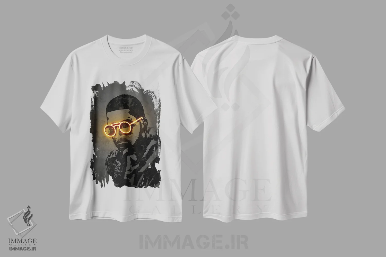 تیشرت سفید طرح دار کید کادی، هنر دیجیتال اثر اکتاویان میلو | فروشگاه ایماژ