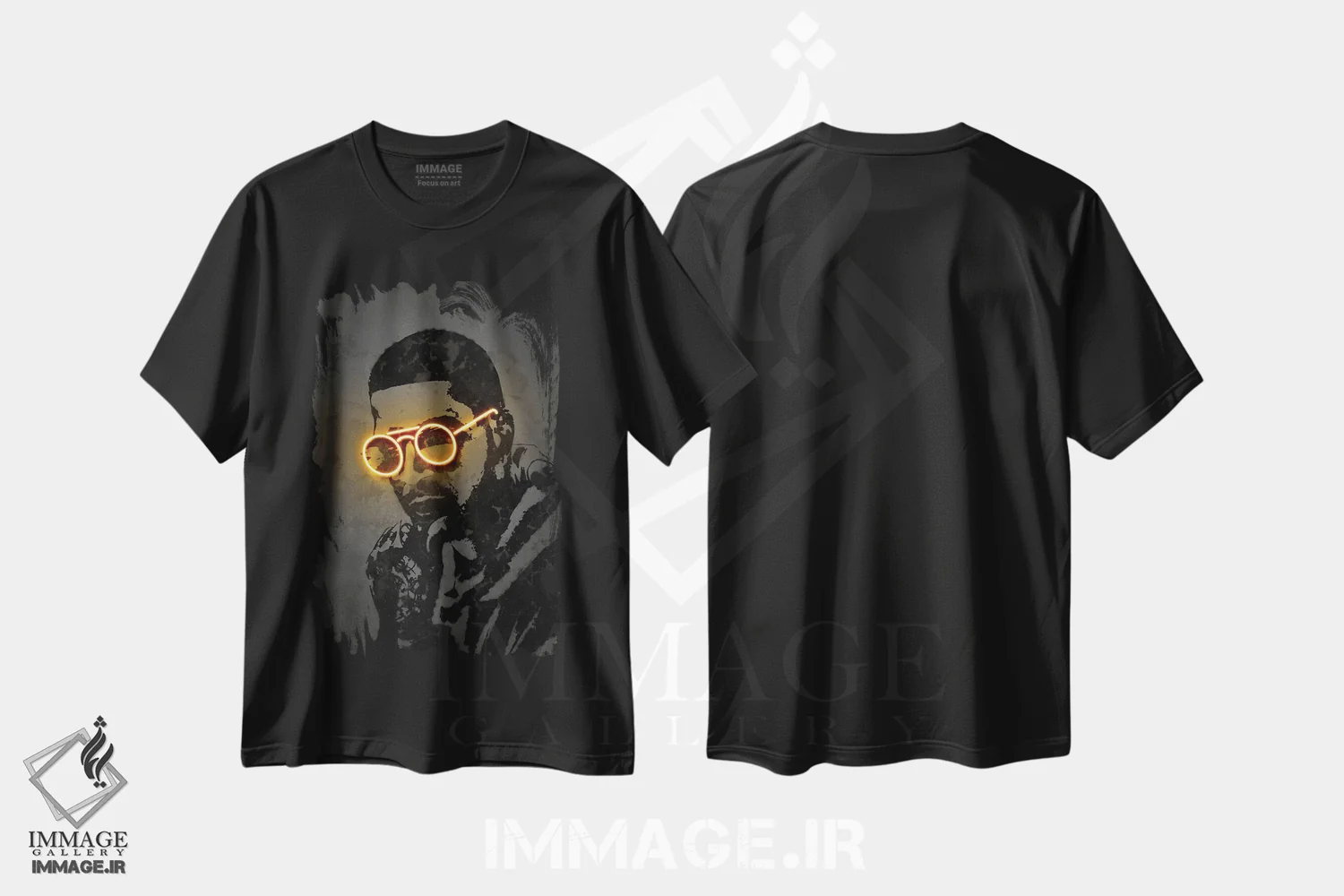 تیشرت مشکی طرح دار کید کادی، هنر دیجیتال اثر اکتاویان میلو | immage.ir