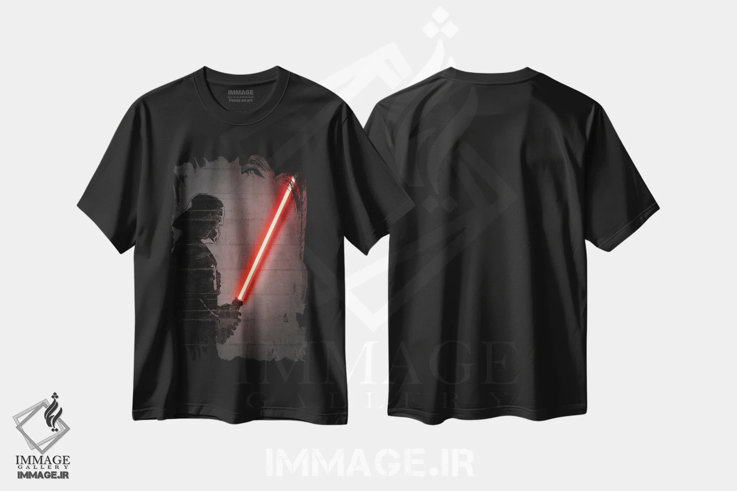 تیشرت مشکی طرح دار دارت ویدر، هنر دیجیتال اثر اکتاویان میلو | immage.ir