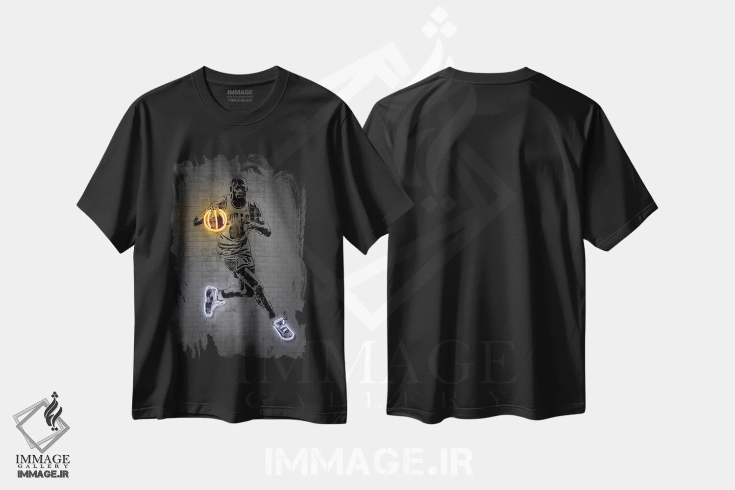 تیشرت مشکی طرح دار دنیس رادمن، هنر آمریکایی آفریقایی تبار اثر اکتاویان میلو | immage.ir