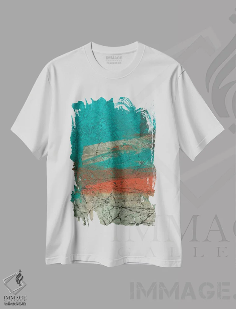 تیشرت سفید طرح دار ظهور اثر میشل اوپنهایمر | immage.ir