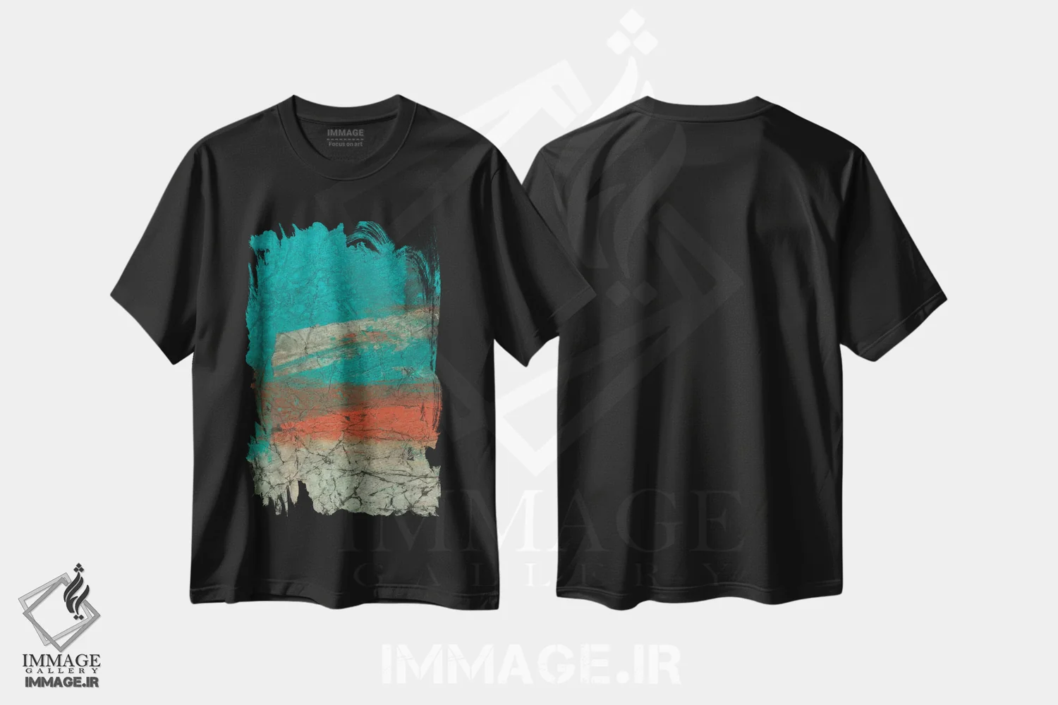 تیشرت مشکی طرح دار ظهور اثر میشل اوپنهایمر | فروشگاه ایماژ