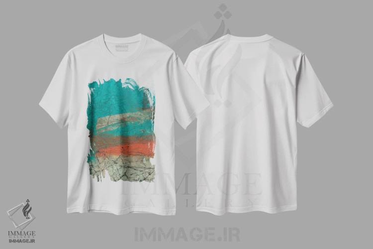 تیشرت سفید طرح دار ظهور اثر میشل اوپنهایمر | immage.ir