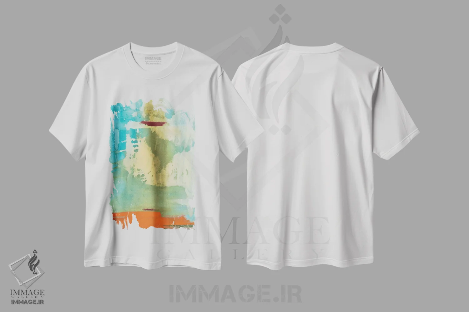 تیشرت سفید طرح دار شبح اثر میشل اوپنهایمر | فروشگاه ایماژ