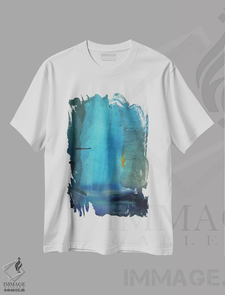 تیشرت سفید طرح دار واقعیت اثر میشل اوپنهایمر | immage.ir