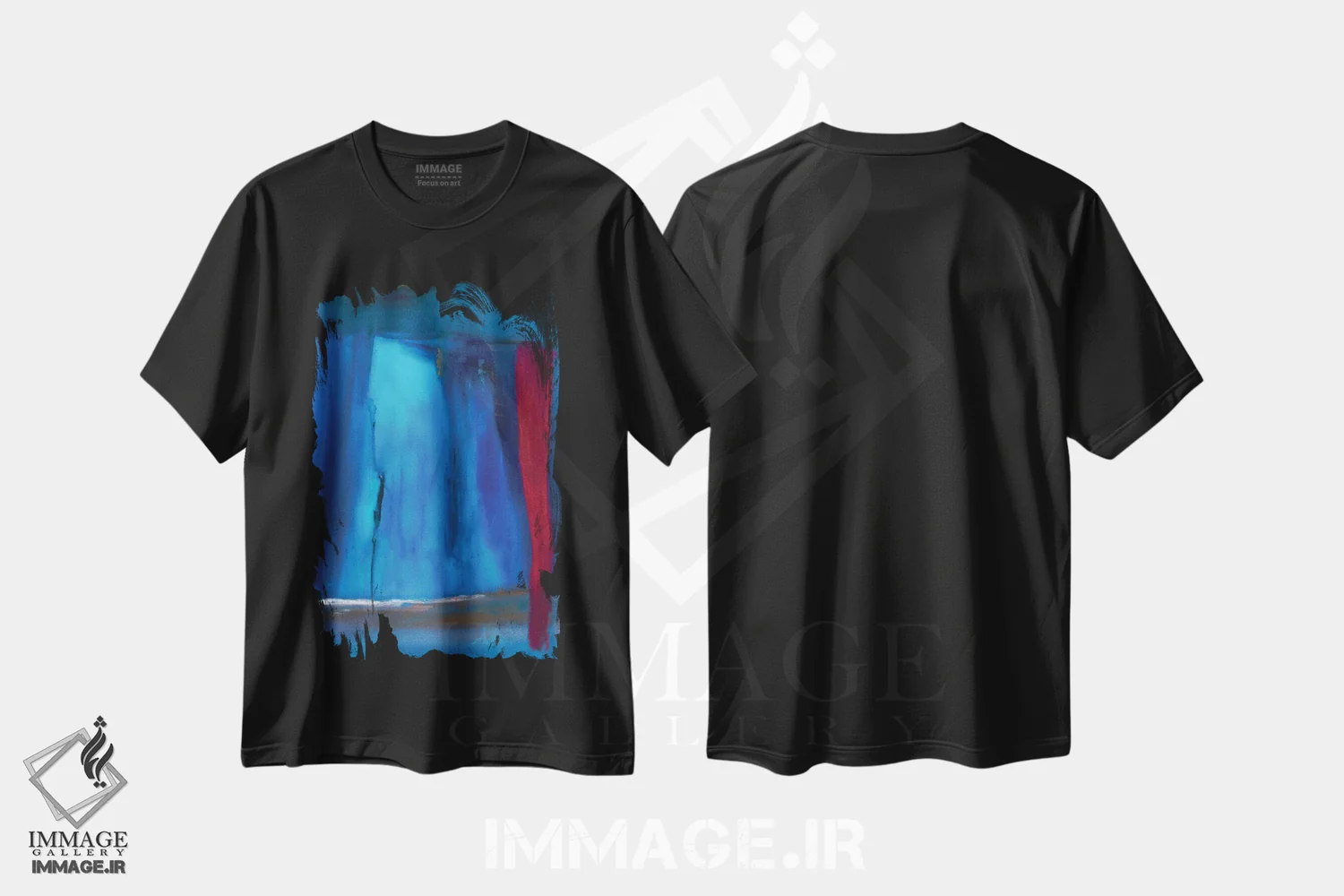 تیشرت مشکی طرح دار زیرزمینی اثر میشل اوپنهایمر | فروشگاه ایماژ