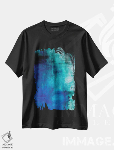 تیشرت مشکی طرح دار تأمل اثر میشل اوپنهایمر | فروشگاه ایماژ