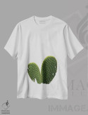تیشرت سفید طرح دار کاکتوس قلبی، دکور بوهمی اثر اورارا استودیو | immage.ir