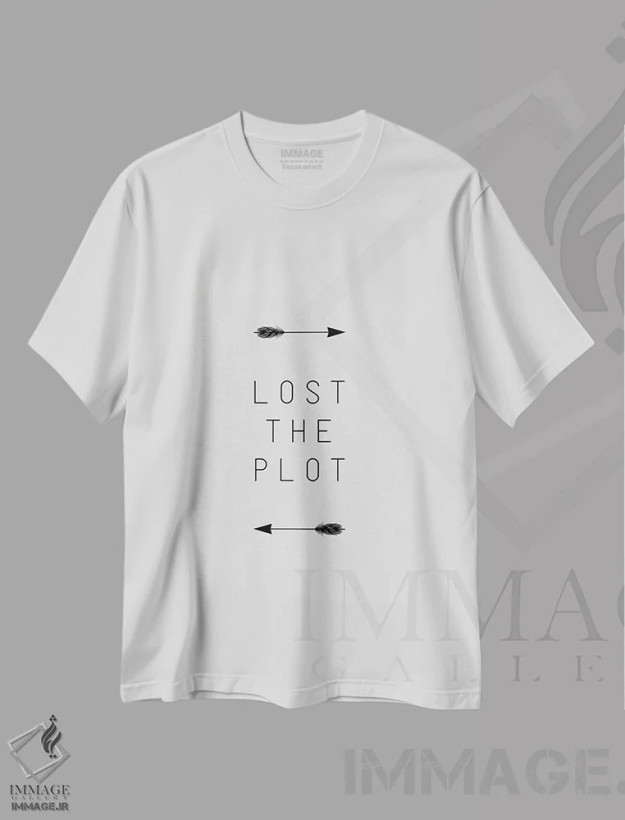 تیشرت سفید طرح دار گیج شدم، تزئینی اثر اورارا استودیو | فروشگاه ایماژ