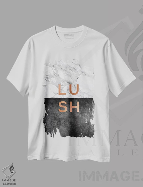 تیشرت سفید طرح دار سرسبز مسی، تزئینی اثر اورارا استودیو | immage.ir