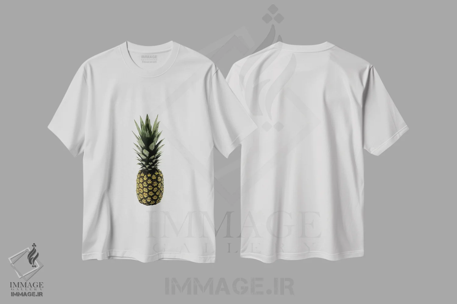 تیشرت سفید طرح دار آناناس I، دکور بوهمی اثر اورارا استودیو | فروشگاه ایماژ