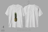 تیشرت سفید طرح دار آناناس I، دکور بوهمی اثر اورارا استودیو | فروشگاه ایماژ
