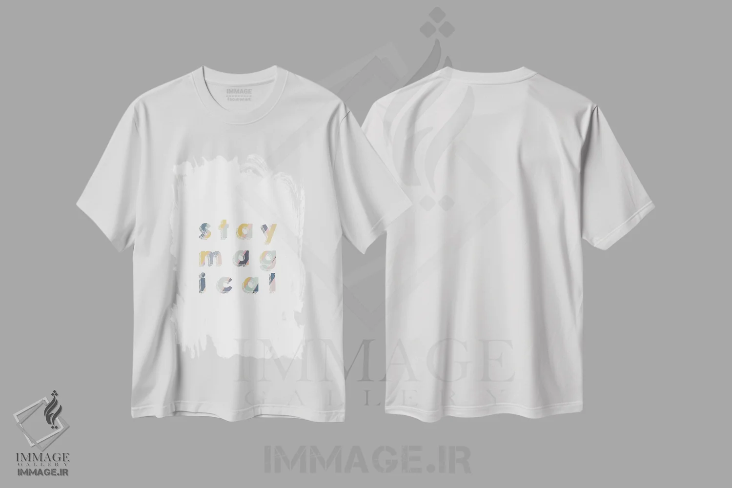 تیشرت سفید طرح دار جادویی بمون، تزئینی اثر اورارا استودیو | immage.ir