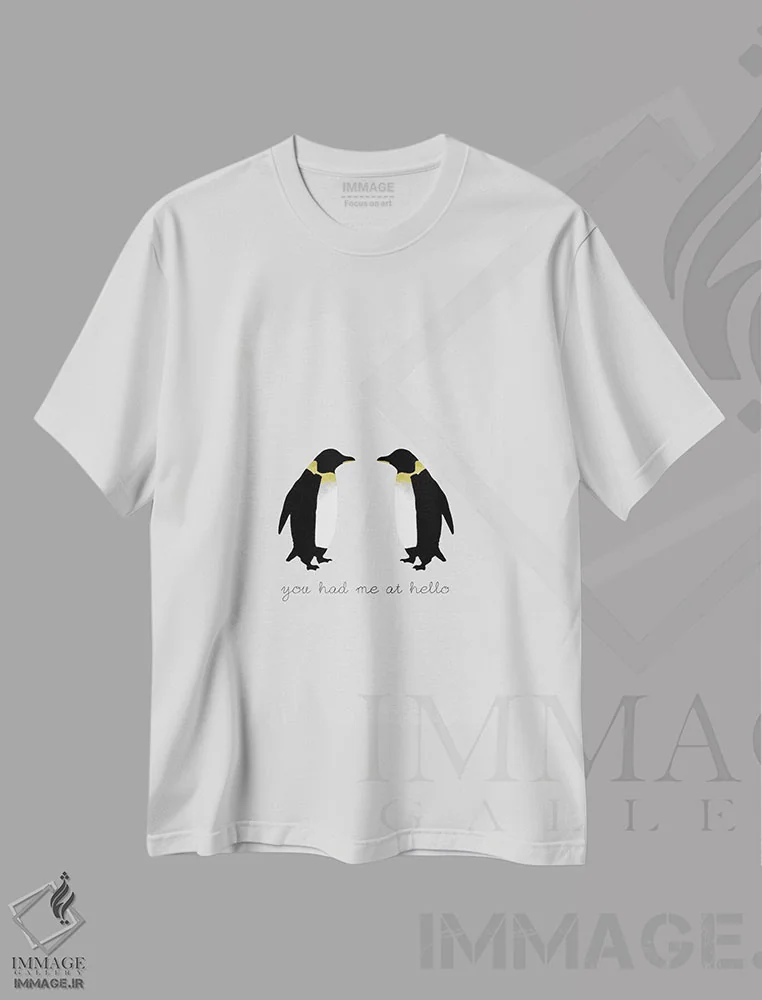 تیشرت سفید طرح دار منو همون اول بردی، تزئینی اثر اورارا استودیو | فروشگاه ایماژ
