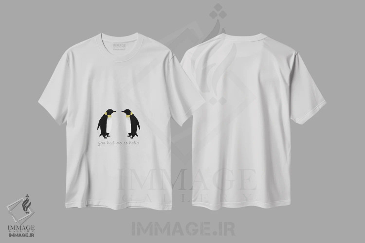 تیشرت سفید طرح دار منو همون اول بردی، تزئینی اثر اورارا استودیو | فروشگاه ایماژ