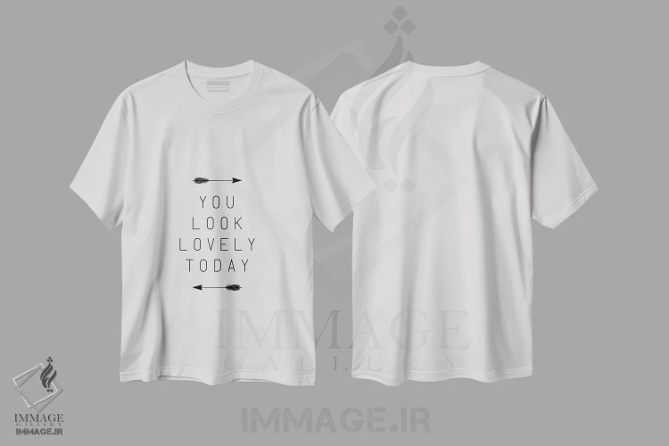 تیشرت سفید طرح دار امروز خیلی خوشگلی، تزئینی اثر اورارا استودیو | immage.ir