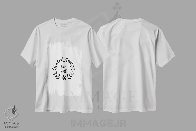 تیشرت سفید طرح دار خوب زندگی کن، دکور معاصر اثر اورارا استودیو | immage.ir