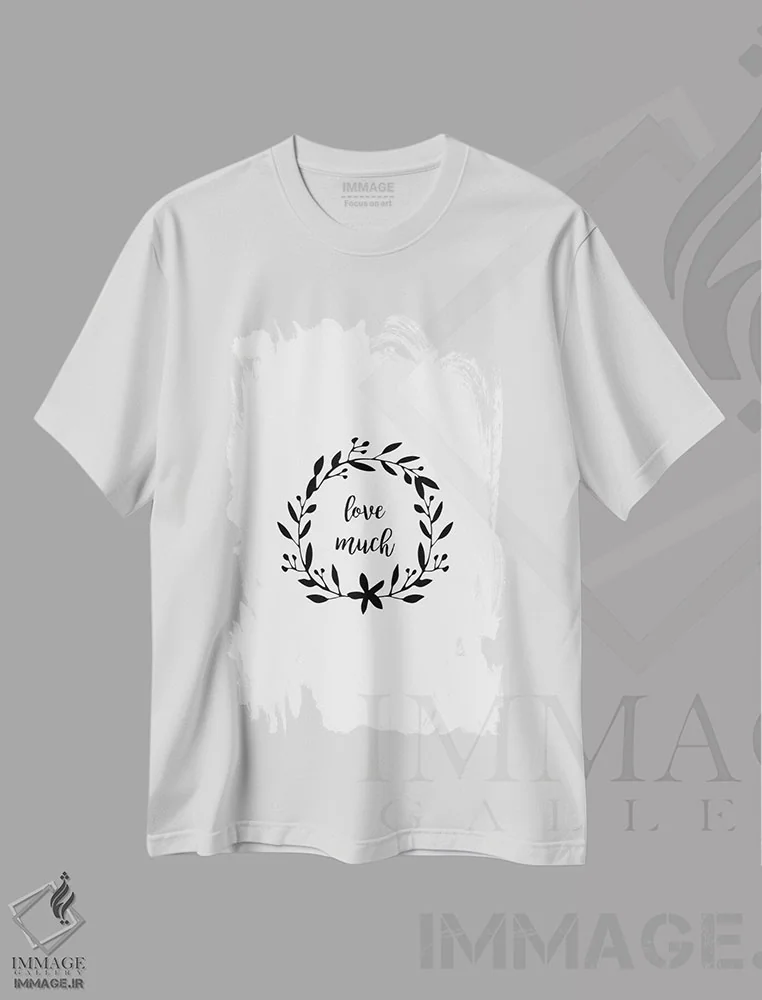تیشرت سفید طرح دار عشق بسیار، دکور معاصر اثر اورارا استودیو | immage.ir