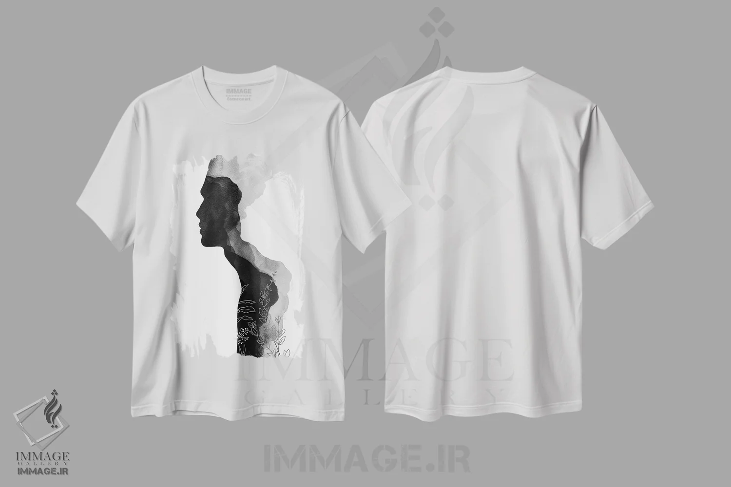 تیشرت سفید طرح دار او، مدیوم اثر اورارا استودیو | immage.ir