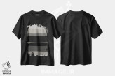 تیشرت مشکی طرح دار مدرن سیاه و سفید اثر اورارا استودیو | فروشگاه ایماژ