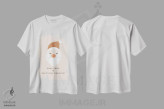 تیشرت سفید طرح دار آثار اورارا استودیو - immage.ir