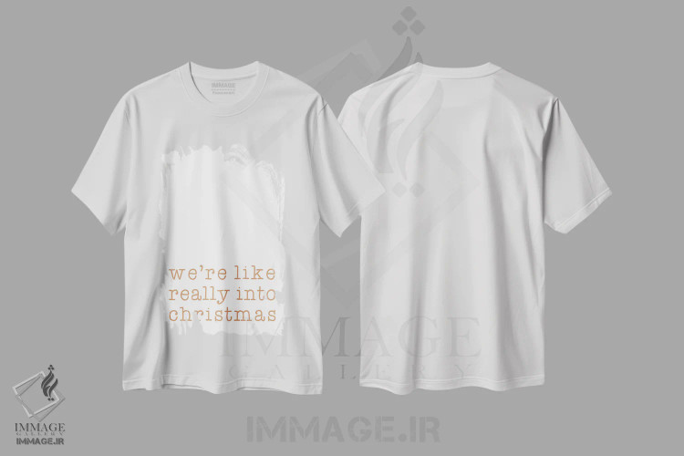 تیشرت سفید طرح دار واقعا عاشق کریسمس، تابلو و عبار ت های کریسمسی اثر اورارا استودیو | immage.ir