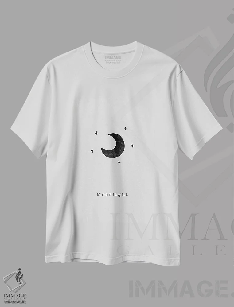 تیشرت سفید طرح دار مجموعه نقل قول، هنر تزئینی سیاه و سفید اثر اورارا استودیو | فروشگاه ایماژ