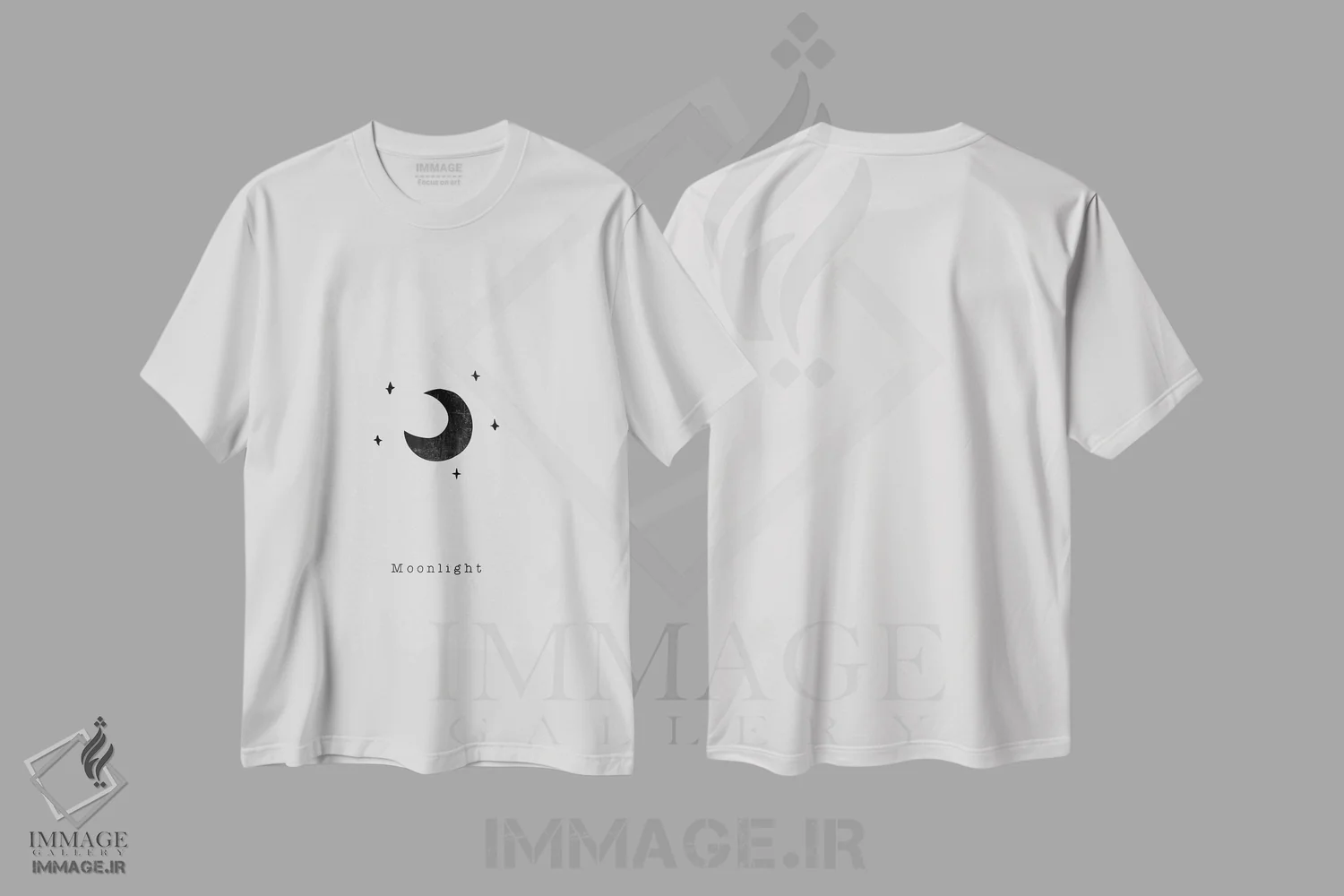 تیشرت سفید طرح دار مجموعه نقل قول، هنر تزئینی سیاه و سفید اثر اورارا استودیو | فروشگاه ایماژ