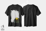 تیشرت مشکی طرح دار گل کاکتوس، دکور بوهمی اثر اورارا استودیو | فروشگاه ایماژ
