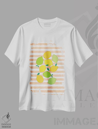 تیشرت سفید طرح دار جمعیت مرکبات، تزئینی اثر اورارا استودیو | فروشگاه ایماژ