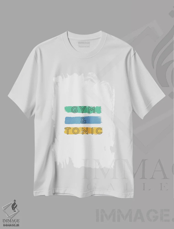 تیشرت سفید طرح دار باشگاه و تونیک، تزئینی اثر اورارا استودیو | immage.ir