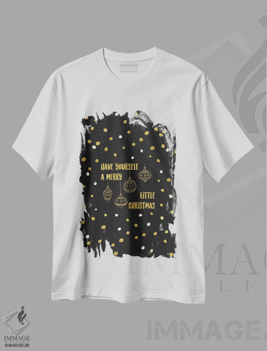 تیشرت سفید طرح دار آثار اورارا استودیو - immage.ir