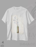 تیشرت سفید طرح دار "تنها گیاه"، دکور معاصر اثر آن ری | immage.ir