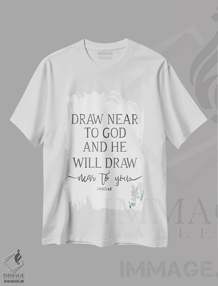 تیشرت سفید طرح دار "خواهم کشید"، تزئینی اثر آن ری | فروشگاه ایماژ