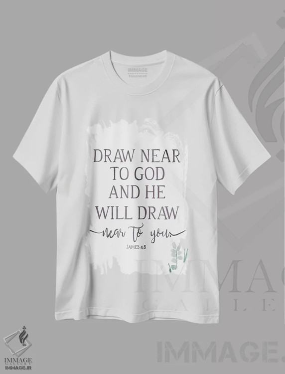 تیشرت سفید طرح دار "خواهم کشید"، تزئینی اثر آن ری | فروشگاه ایماژ