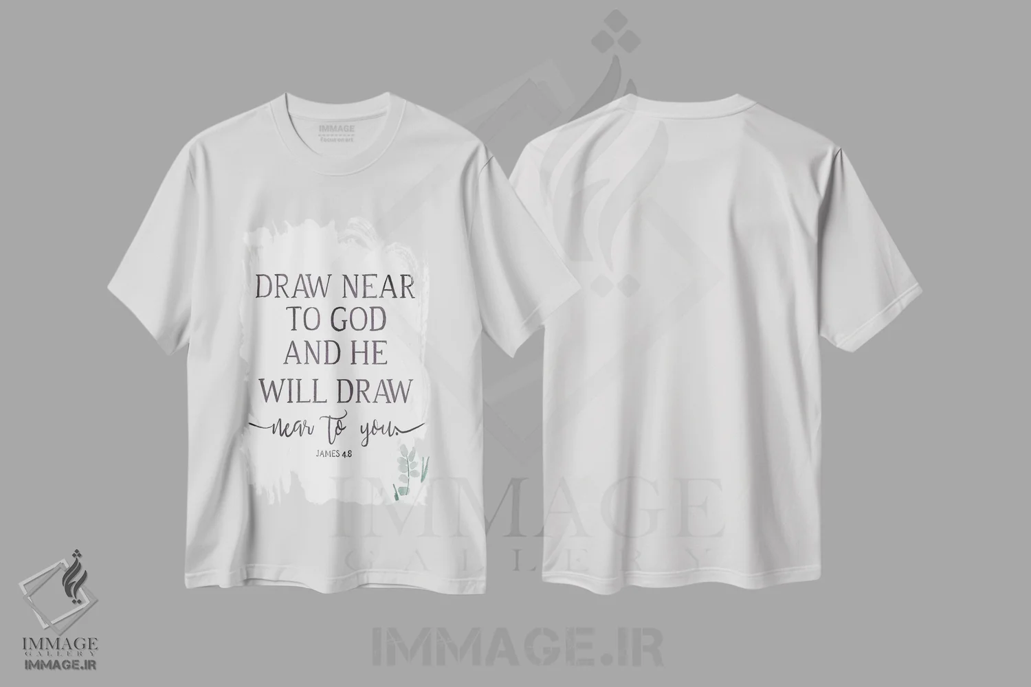 تیشرت سفید طرح دار "خواهم کشید"، تزئینی اثر آن ری | فروشگاه ایماژ