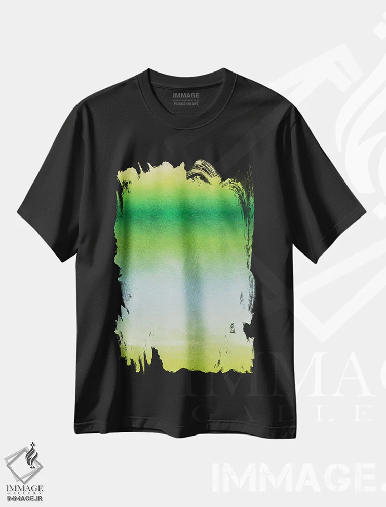 تیشرت مشکی طرح دار "خورشید و دریا III" اثر ایرنا اورلوف | immage.ir